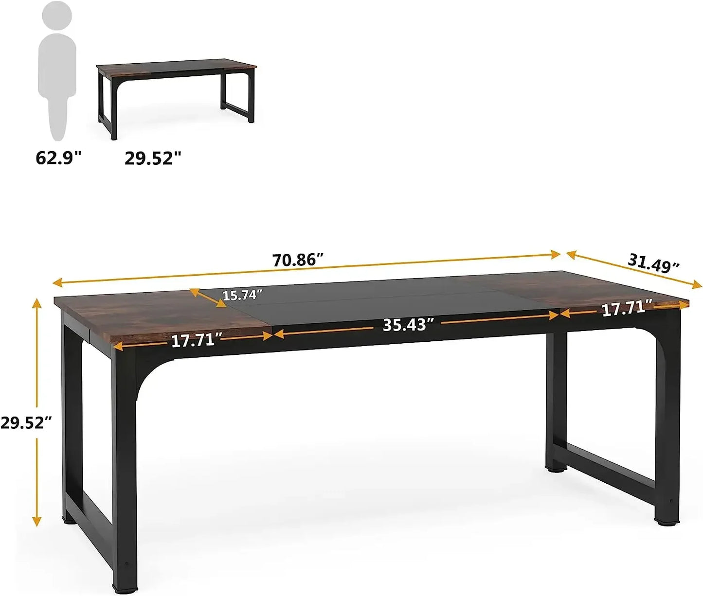 Tribesigns Modern Office Desk