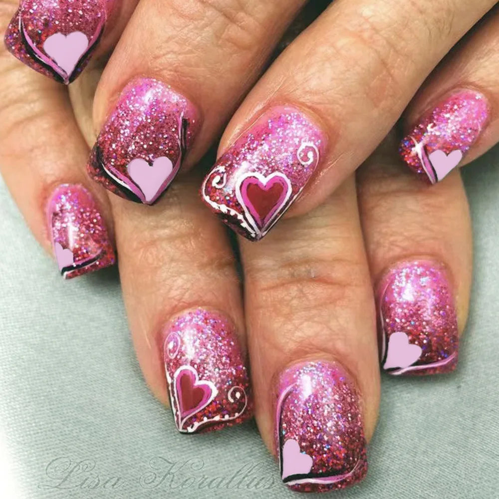 24Pcs Cute Bow Press-On Nails