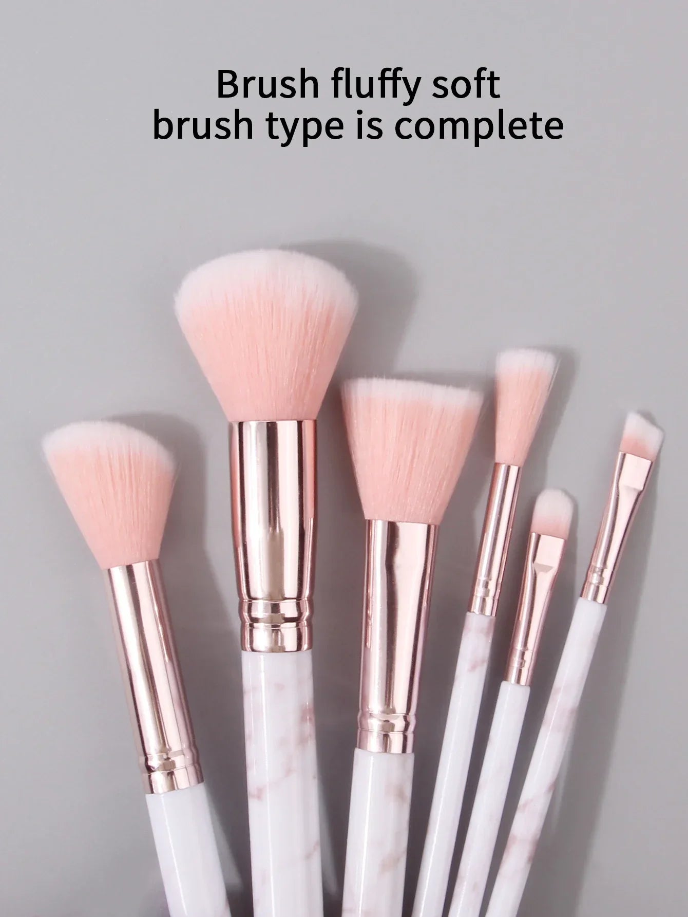 12PCS Pink Marble Beauty Set