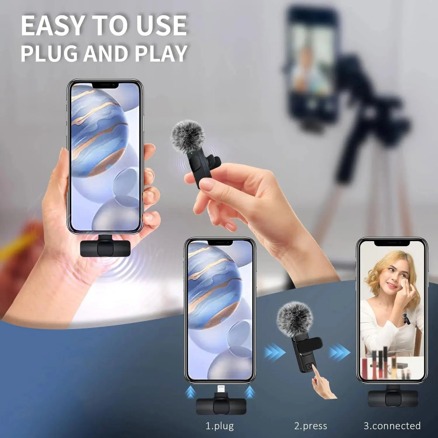Wireless Lavalier Microphone for Phone