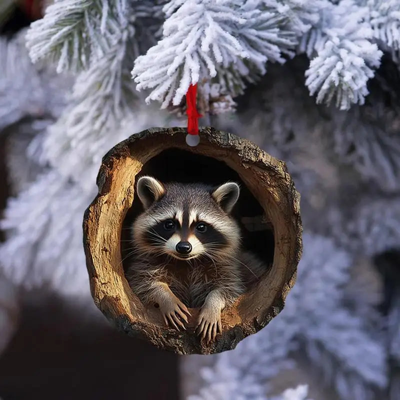 Animal Acrylic Christmas Tree Ornaments