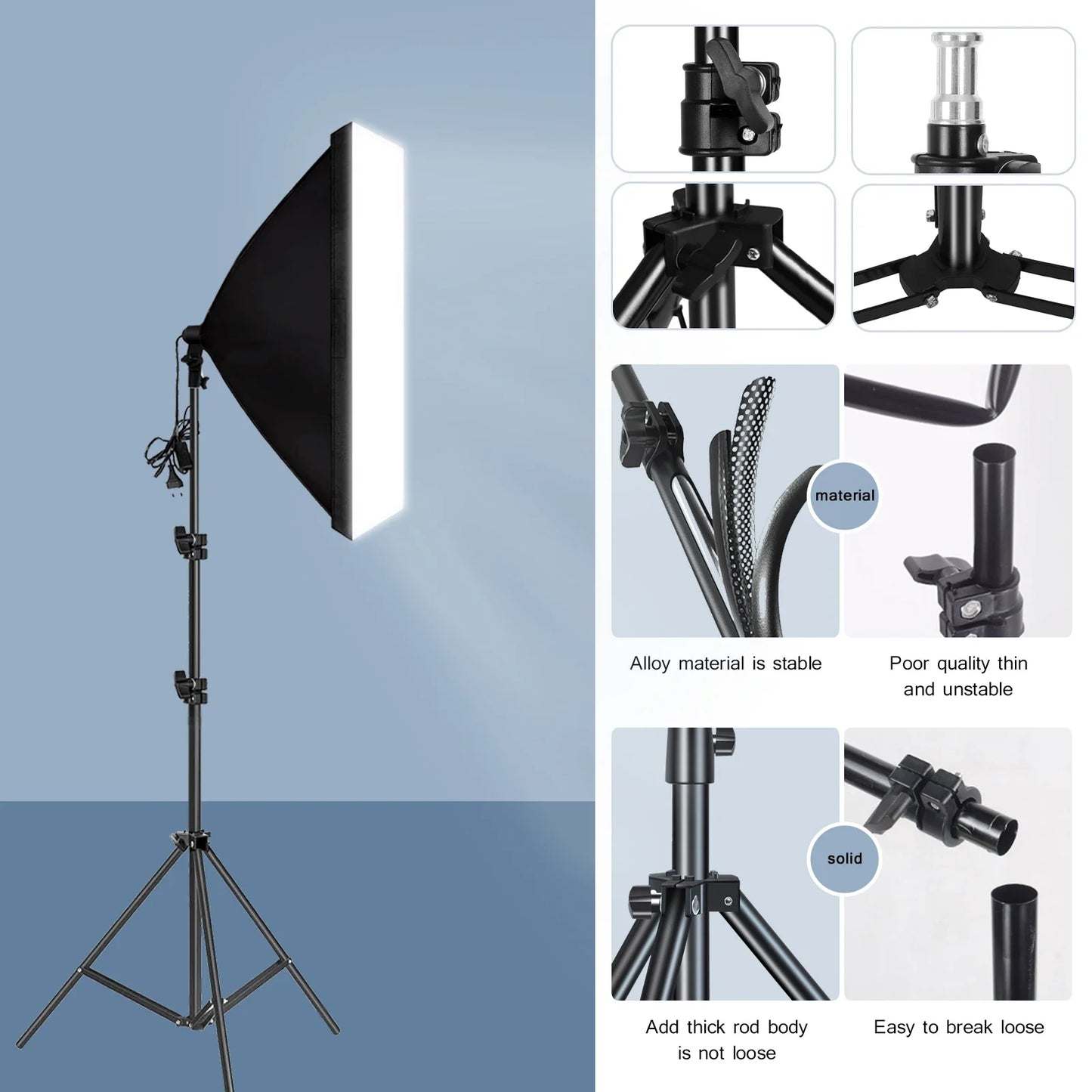 Professional Softbox Lighting Kit