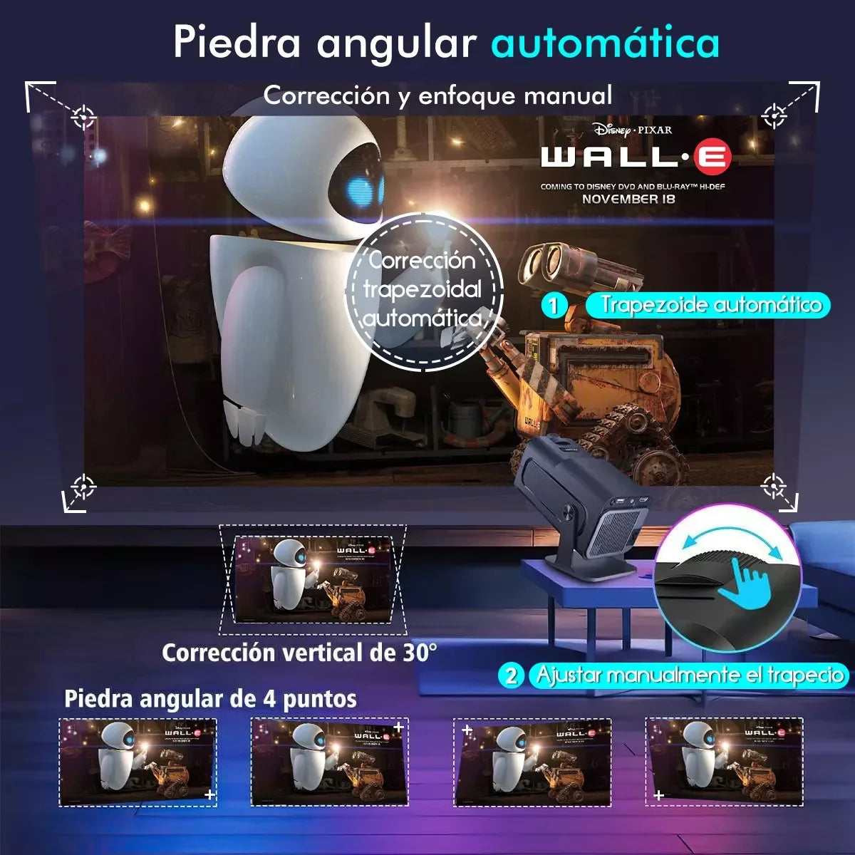 KaiAqua HY320 Portable Projector