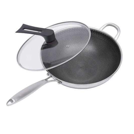 Non-Stick Honeycomb Wok Pan
