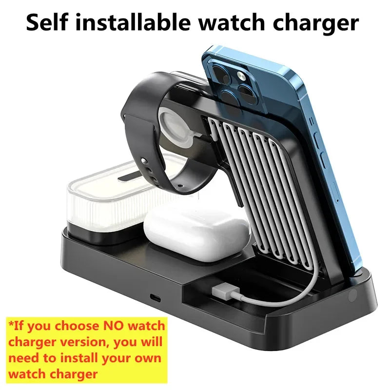 VIKEFON 30W 3-in-1 Charger Station