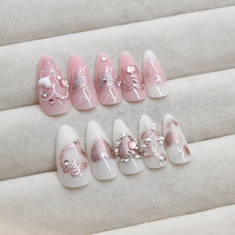 24Pcs Sweet Press-On Nail Set