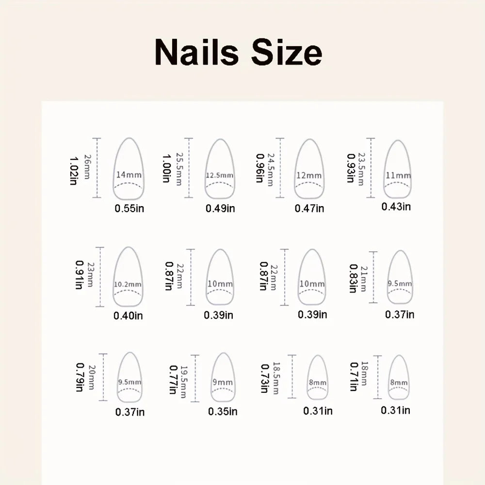 24Pcs Nude French Press-On Nails