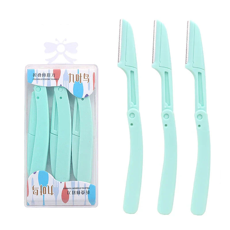 3pcs Foldable Eyebrow Grooming Set