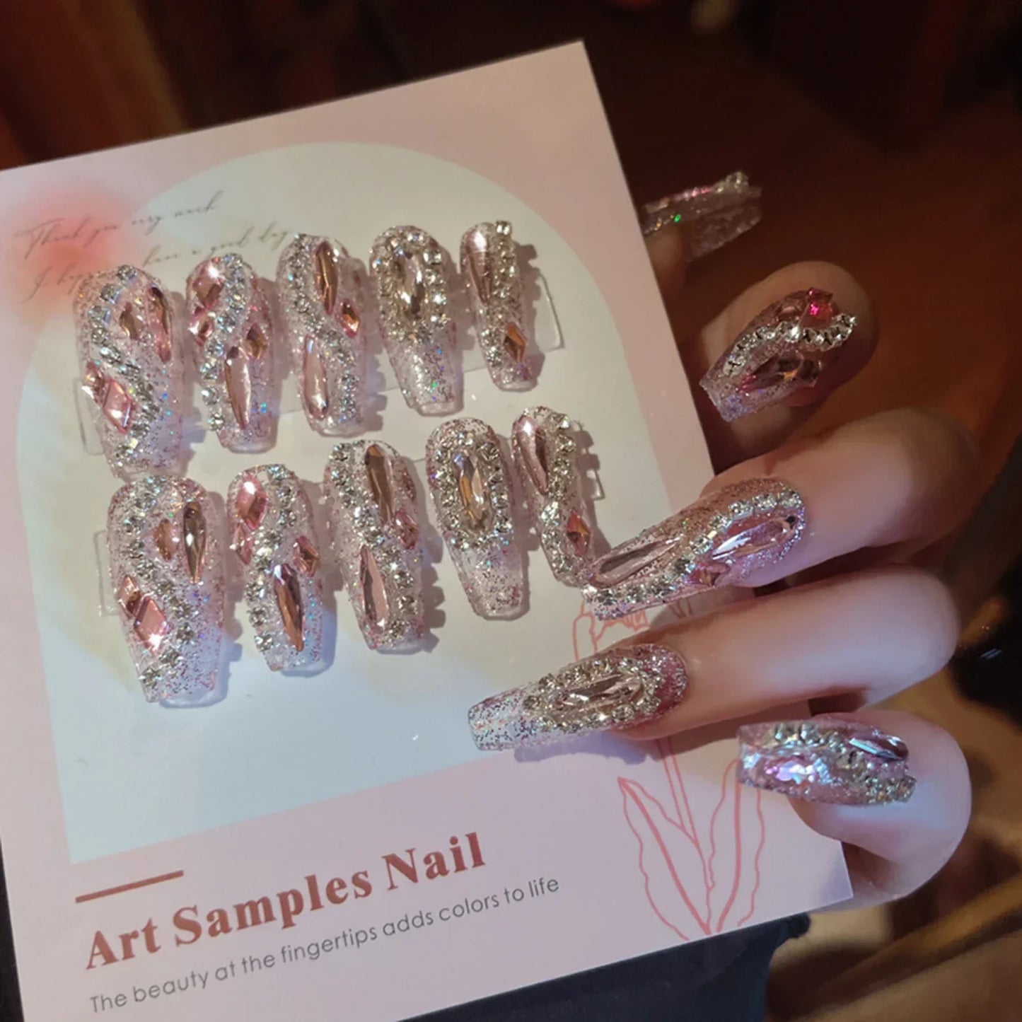 24Pcs Cute Bow Press-On Nails