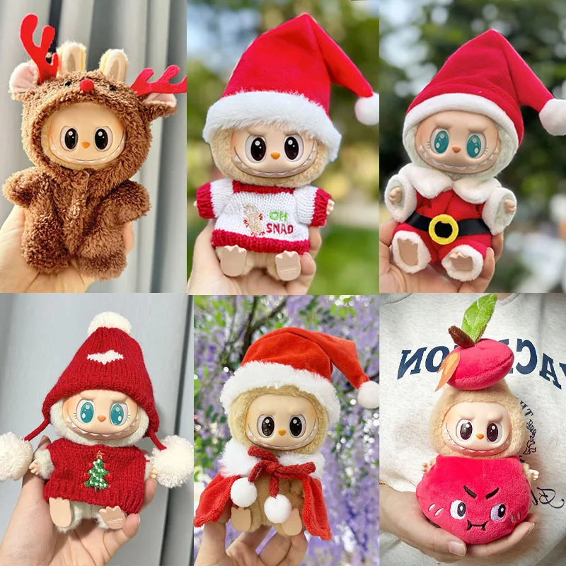 Labubu Winter Plush Outfit Set
