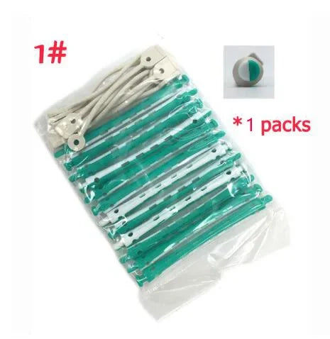 12Pcs Salon Rubber Band Rollers
