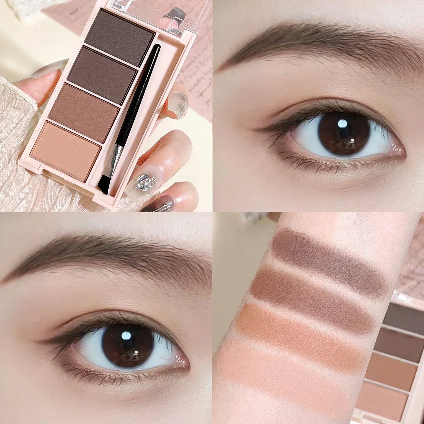 Four-Color Long-Lasting Eyebrow Powder