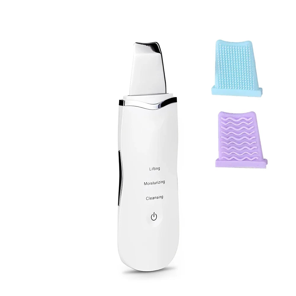 Ultrasonic Facial Skin Scrubber Cleanser