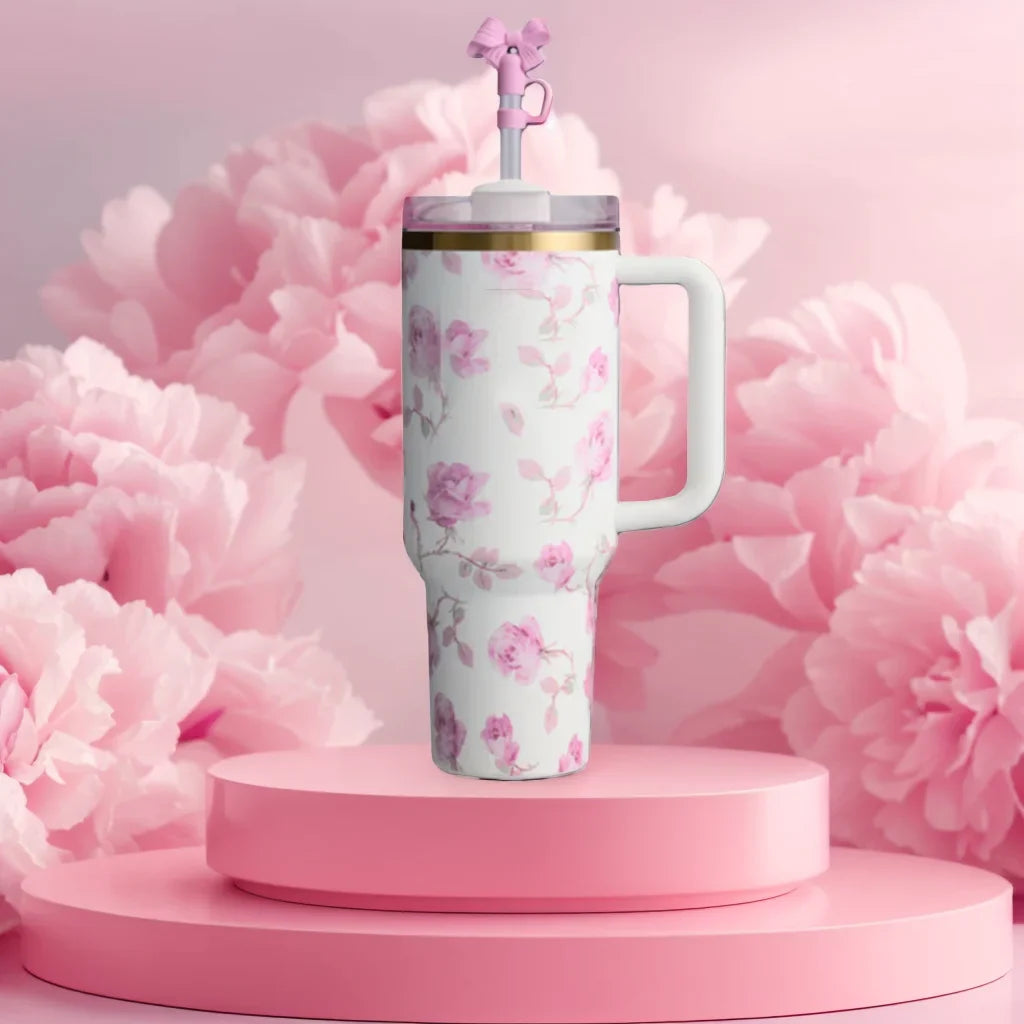 Pretty Stanley Style 40oz Tumbler