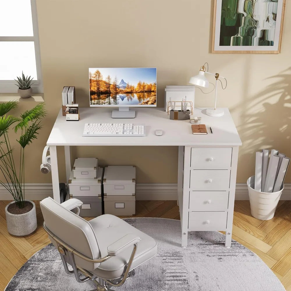 White Kids Study Desk Table