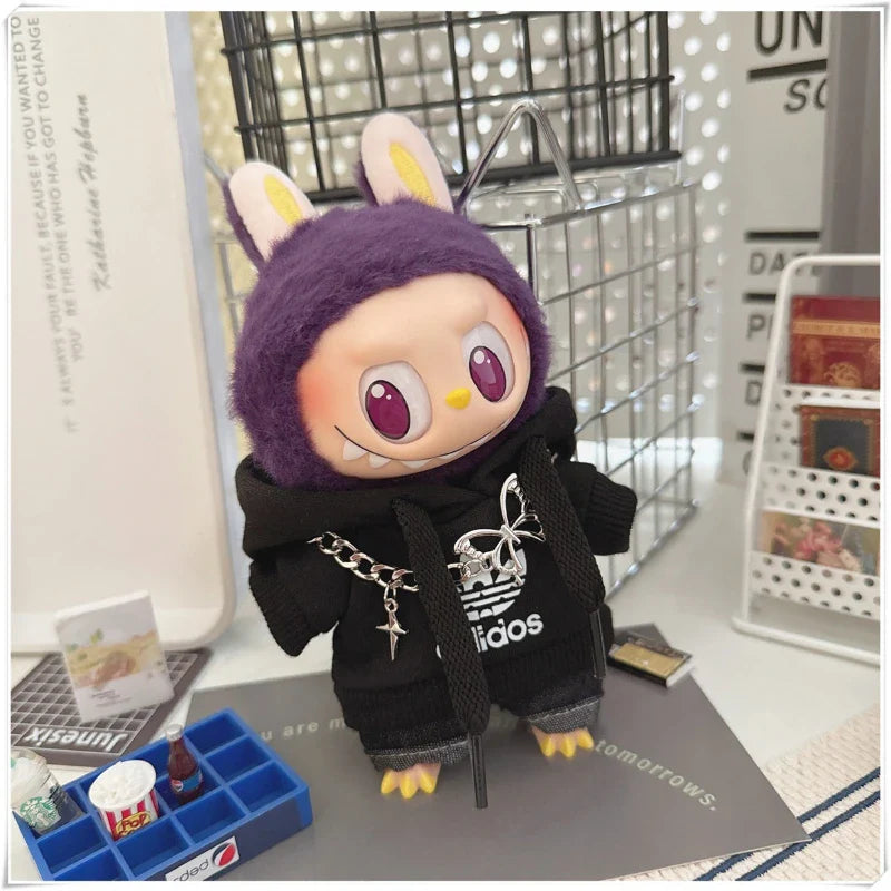 Adoowoo Labubu Korean Idol Hoodie Set