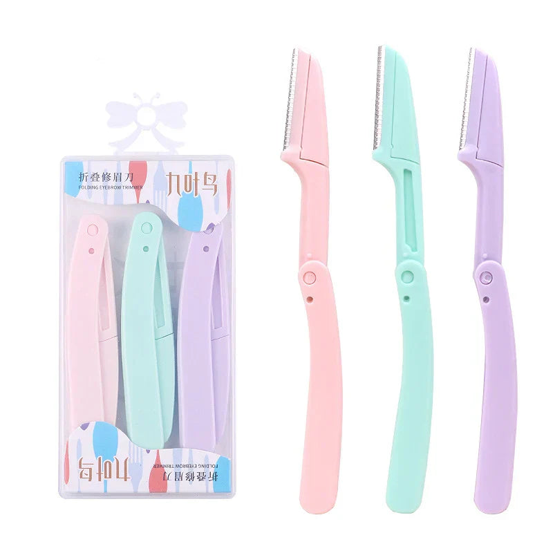 3pcs Foldable Eyebrow Grooming Set