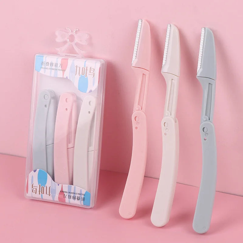 3pcs Foldable Eyebrow Grooming Set