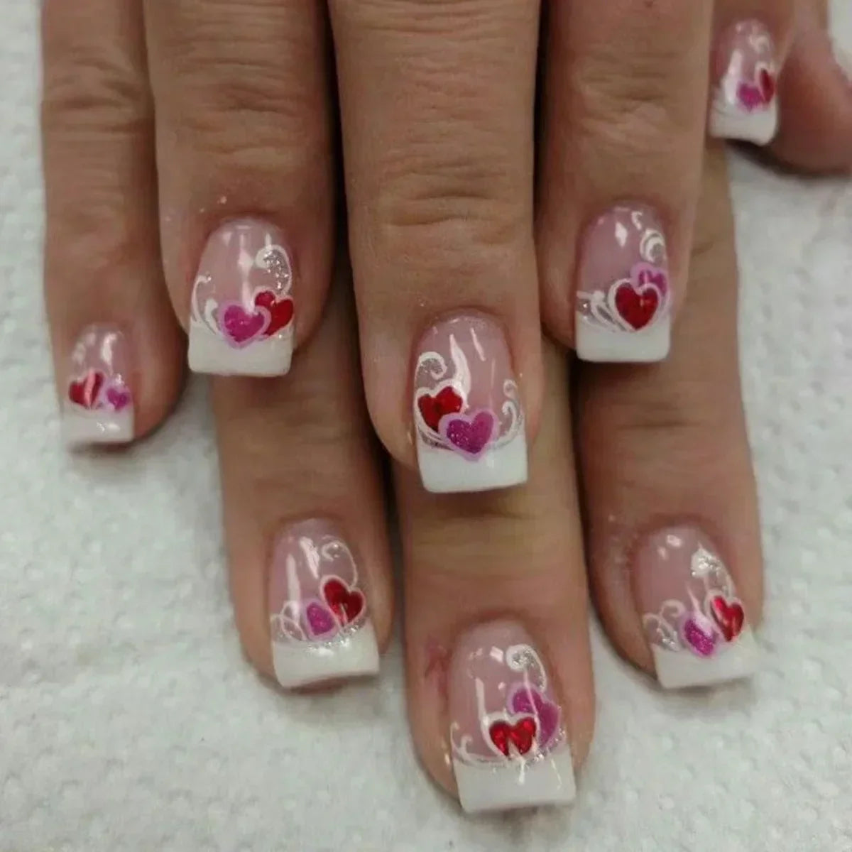 24Pcs Cute Bow Press-On Nails