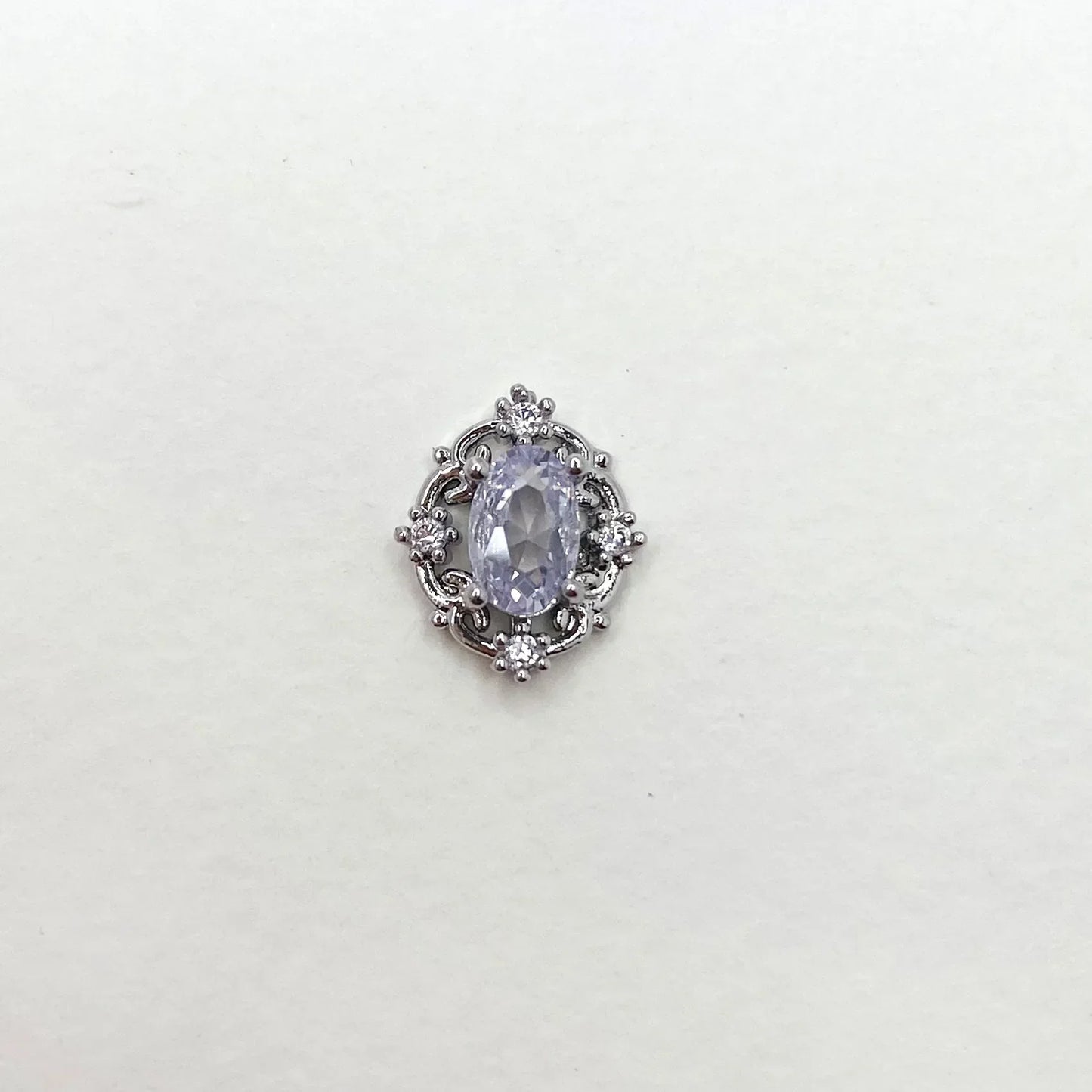 10Pcs Retro Zircon Nail Charms