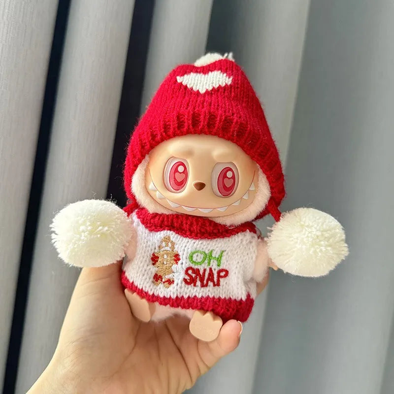 Labubu Winter Plush Outfit Set