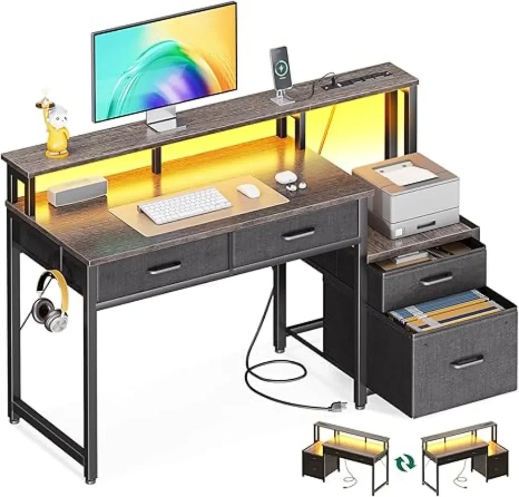 ANGDUO 48-Inch Reversible Computer Desk