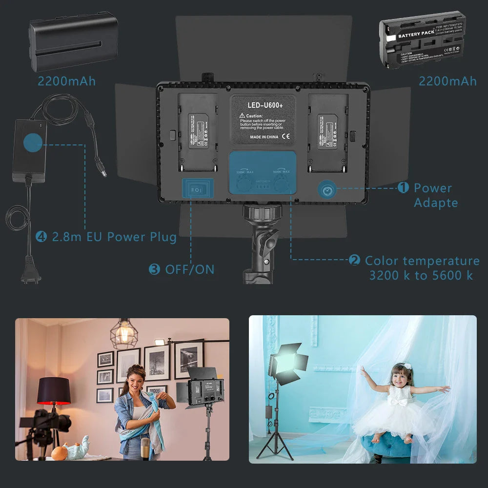 Nagnahz U800+ LED Video Light