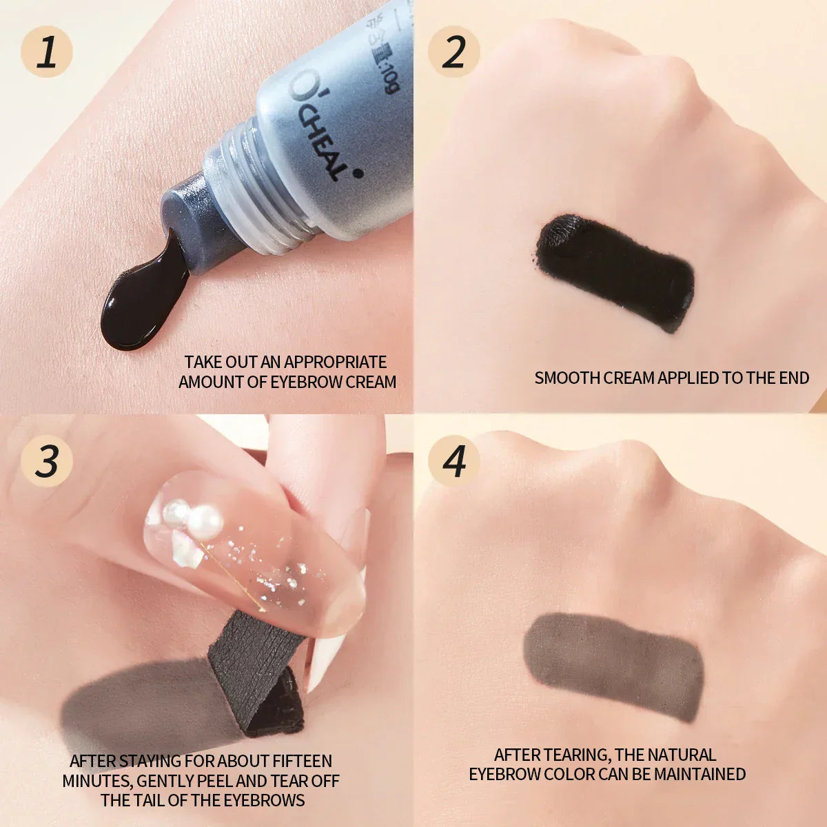 Waterproof Peel-Off Eyebrow Gel