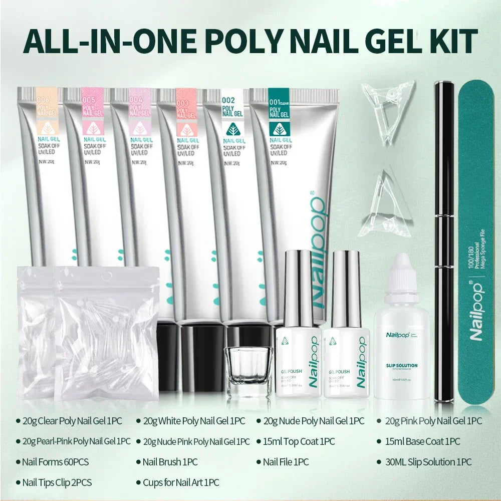 Poly Nail Extension Gel Kit