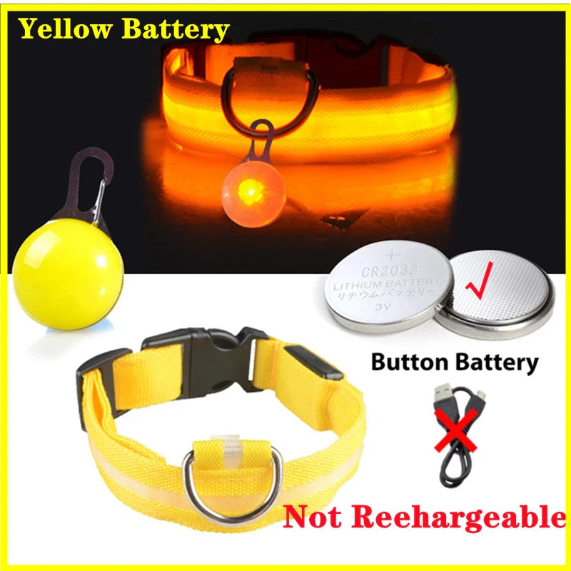 COOYOMOO USB Charging Glowing Dog Collar