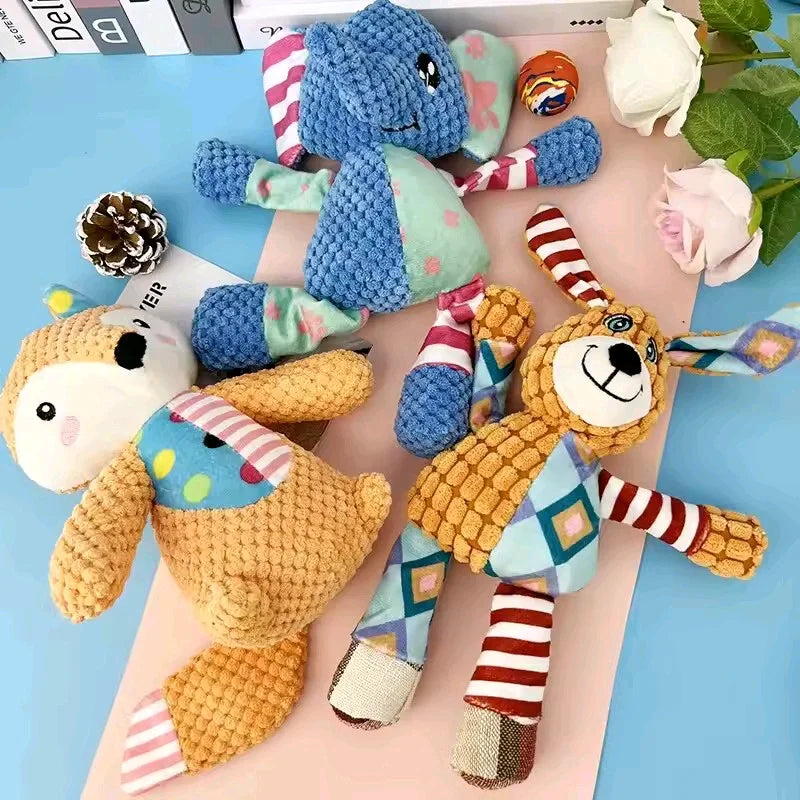 Interactive Plush Pet Chew Toy
