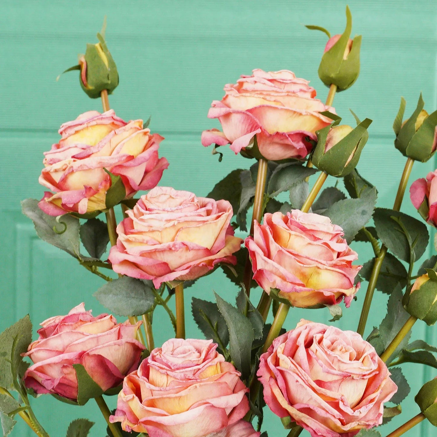 Artificial Red Rose Branch