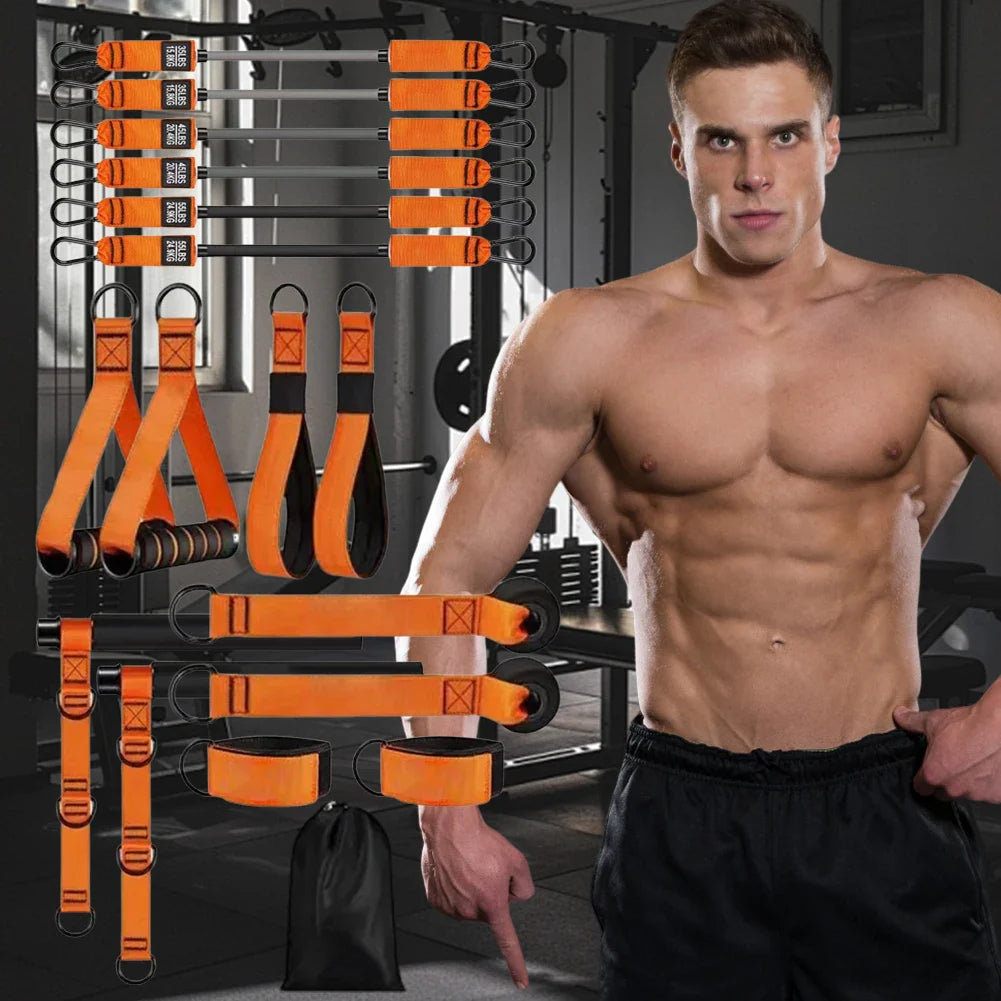 APWIKOGER Portable Pilates Bar Kit Bands