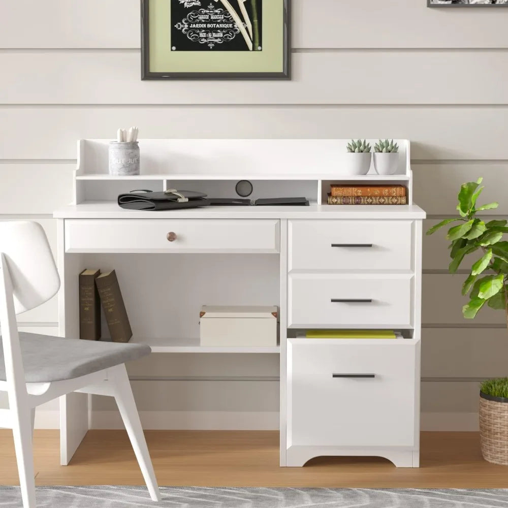 Computer Desk with Storage Drawers