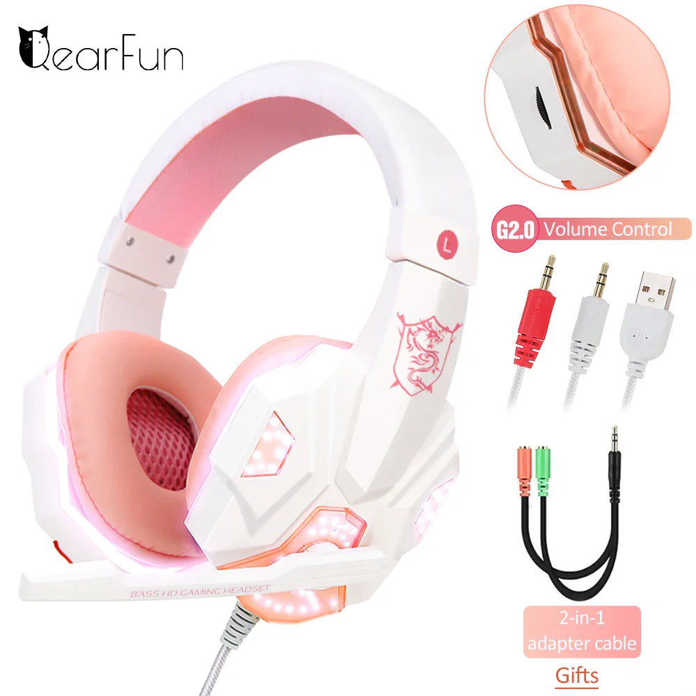LED Wired Gaming Headphones