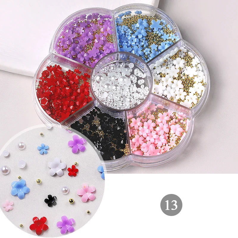 6Grids 3D Nail Art Decorations