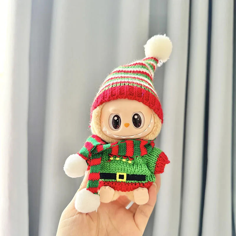 Labubu Winter Plush Outfit Set