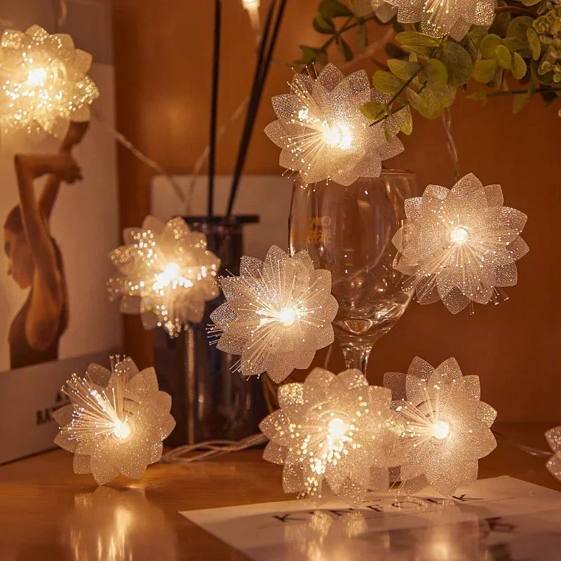 LED Fiber Optic Garland