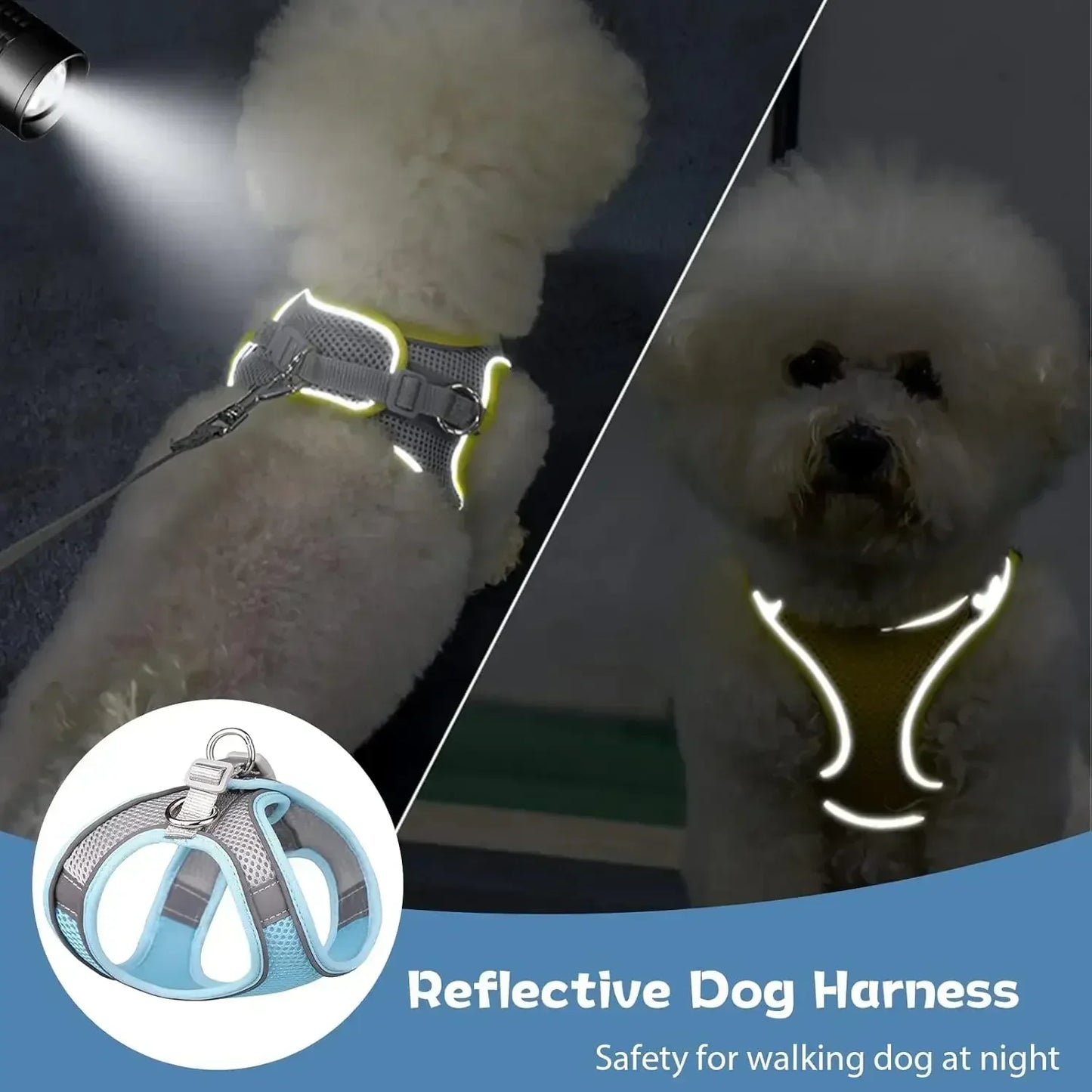 Adjustable Puppy Cat Harness Set