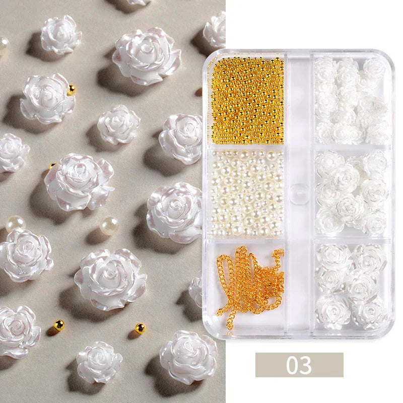 6Grids 3D Nail Art Decorations