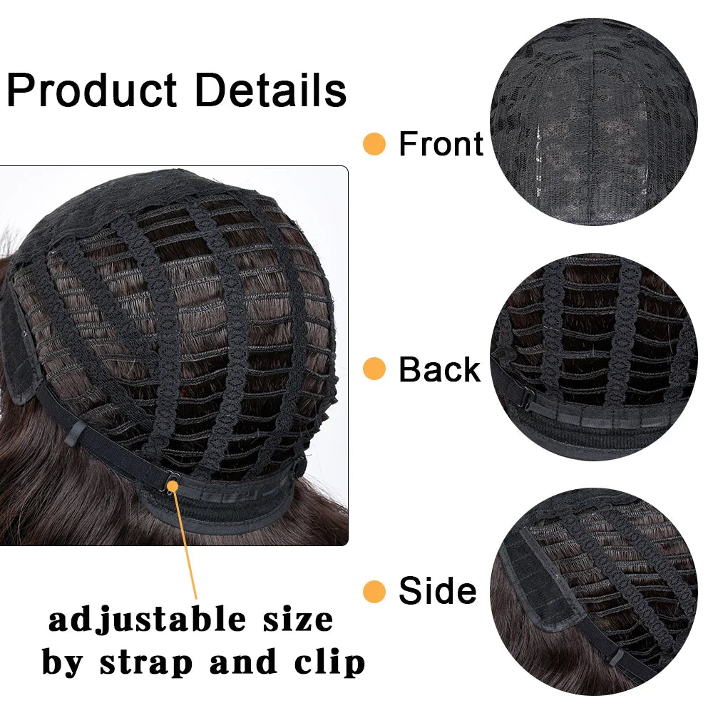 Chocolate Brown Curly Lace Wig