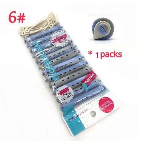12Pcs Salon Rubber Band Rollers