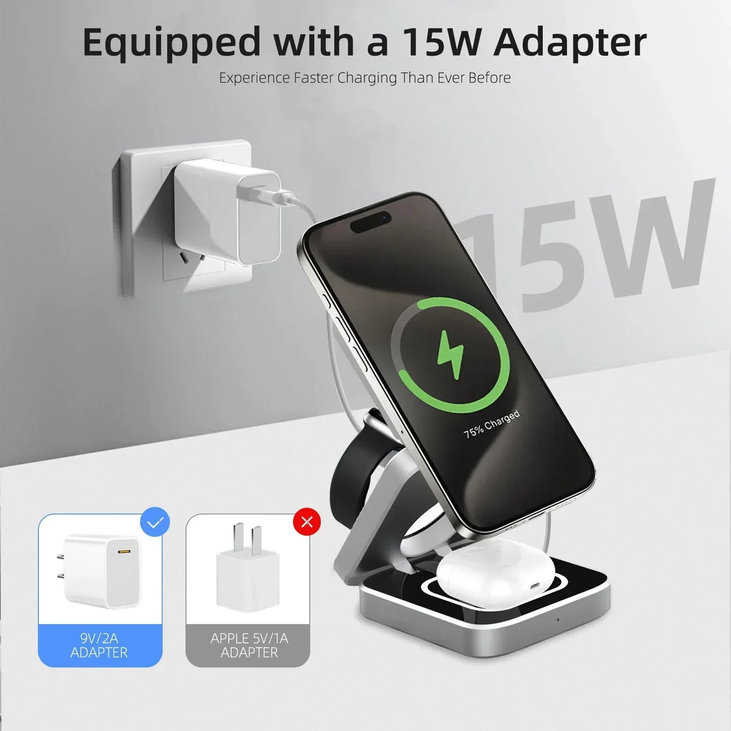 VBNM 3-in-1 Travel Charging Station