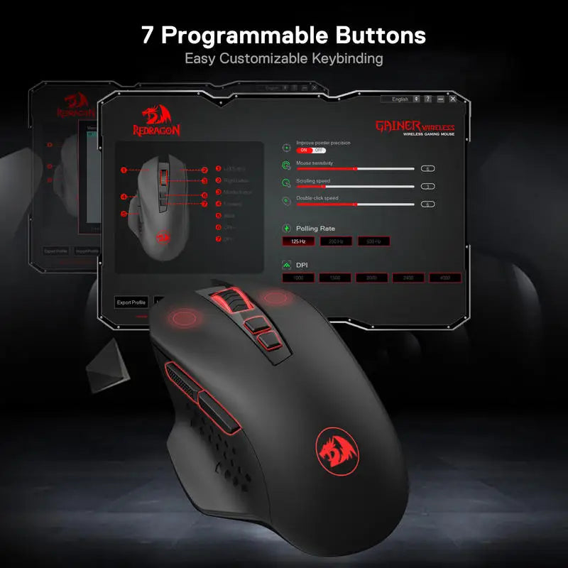 Redragon M656 Gainer Wireless Mouse