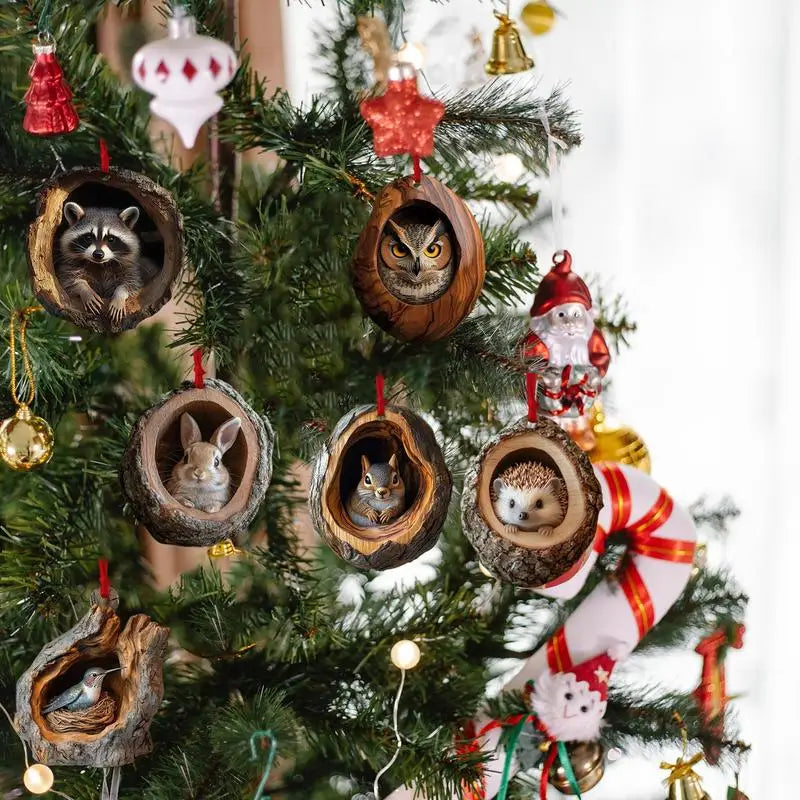Animal Acrylic Christmas Tree Ornaments