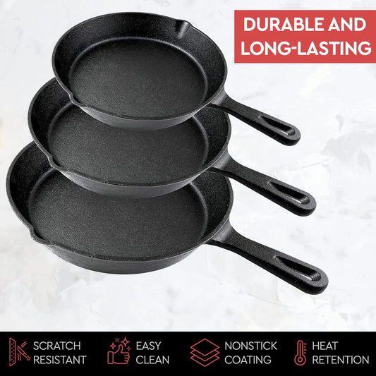 Non-Stick Steel Frying Pan Set