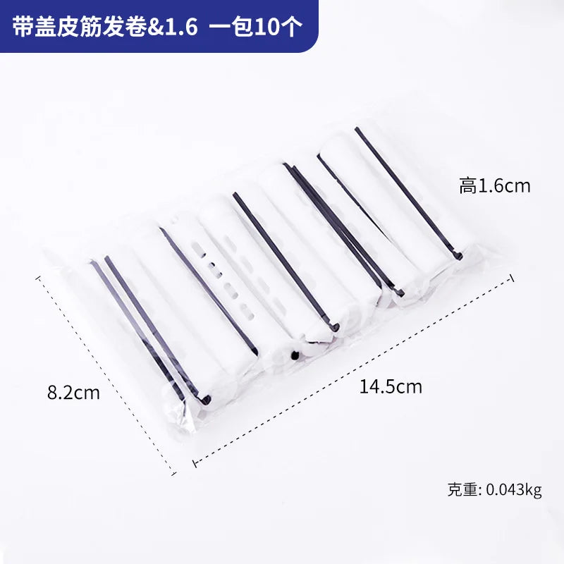 10Pcs Heatless Hair Curling Rods