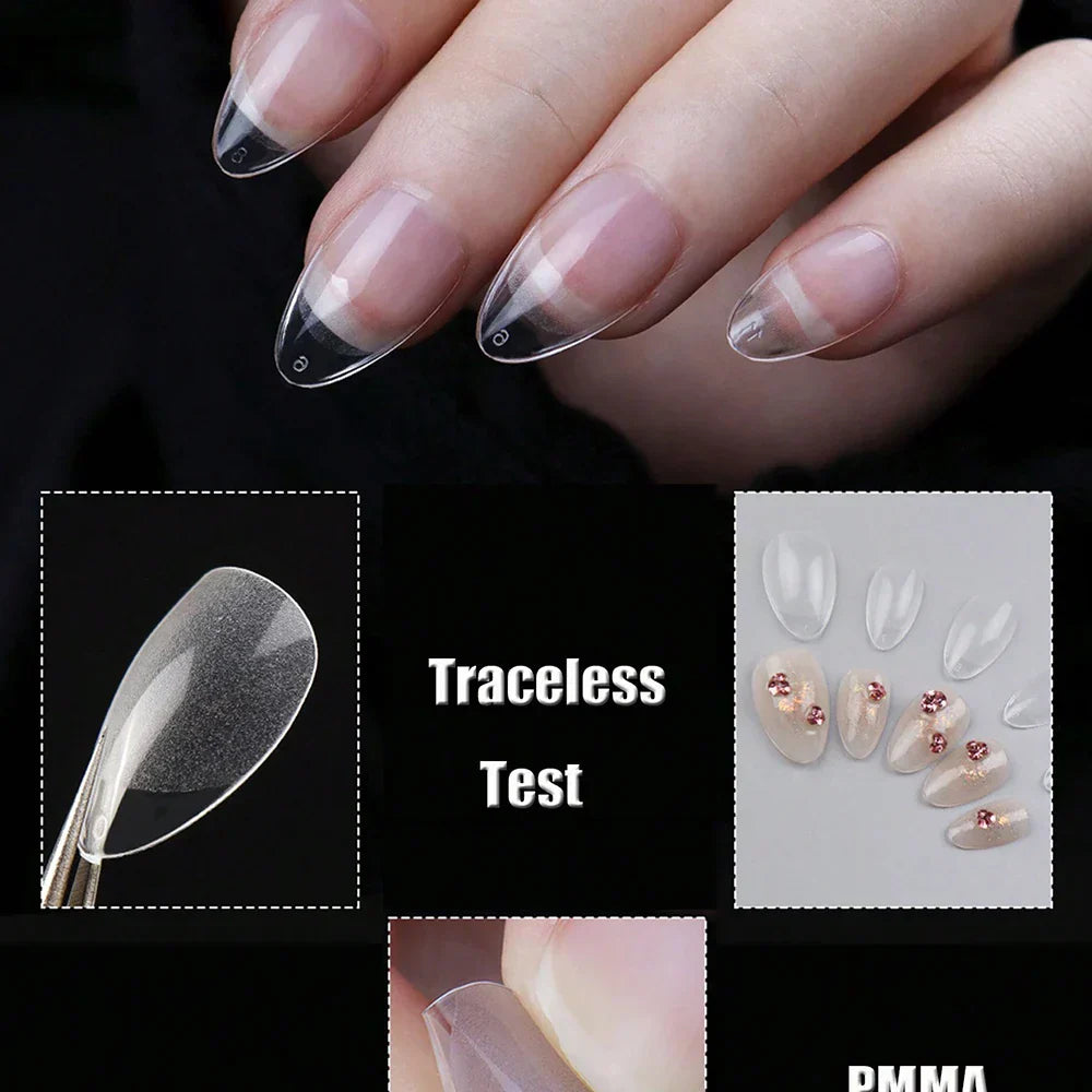 120Pcs XXS Short Almond Nails
