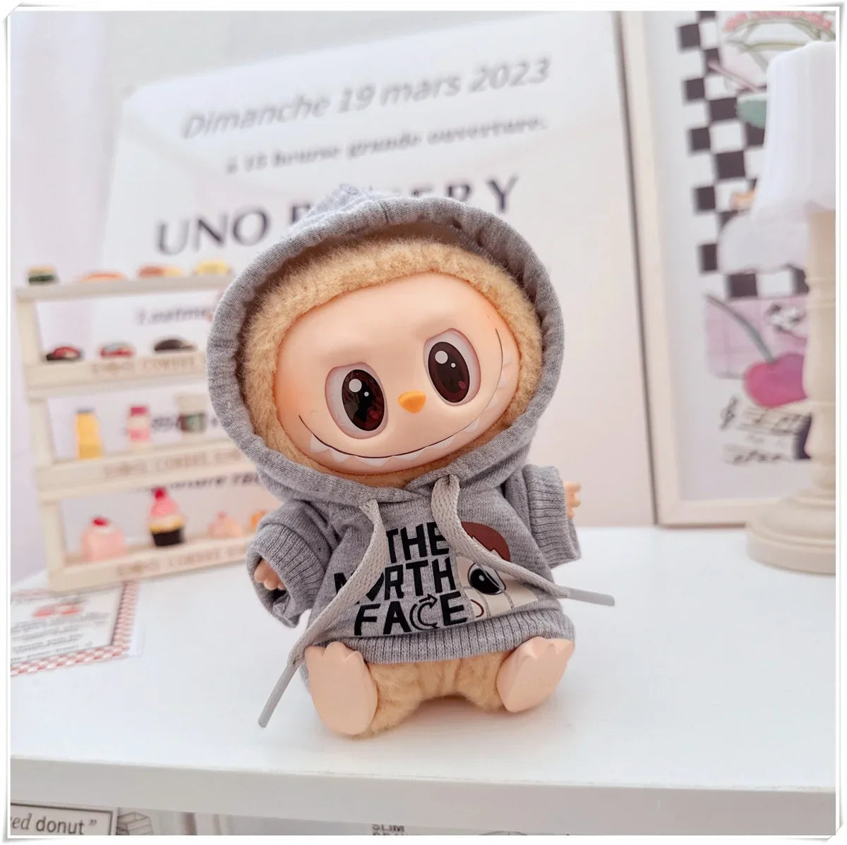 Adoowoo Labubu Korean Idol Hoodie Set