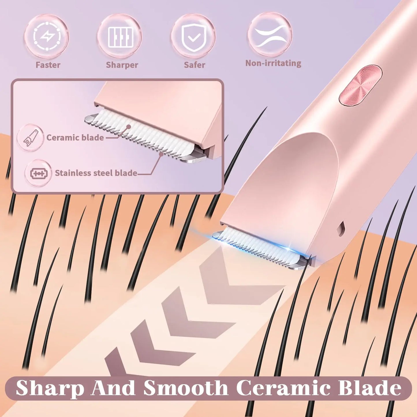 Waterproof Electric Shaver for Women